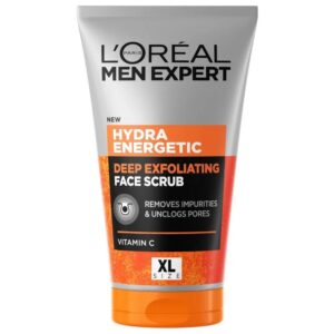 Loreal Men Expert – Hydra Energetic Deep Exfoliating Face Scrub Vitamin C* XL Size (150ML)