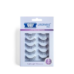 Uroparis Pro – Limited Edition LV LTD 12 Invisible Band 3D Eyelashes – 5 Pairs