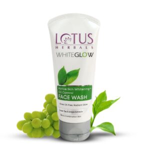 Lotus Herbals – WhiteGlow Active Skin Whitening + Oil Control Facewash (100g)