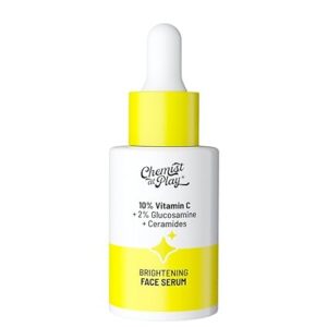 Chemist At Play – 10% Vitamin C + 2% Glucosamine + Ceramides Brightening Face Serum (30ml)