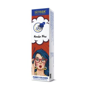 Streax Professional – Hold & Play Funky Colours – Wonder Blue (100g)