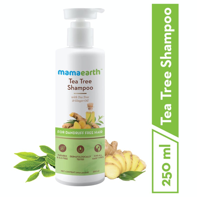 Mamaearth Tea Tree Shampoo for Dandruff Free Hair (250mL) - Image 5