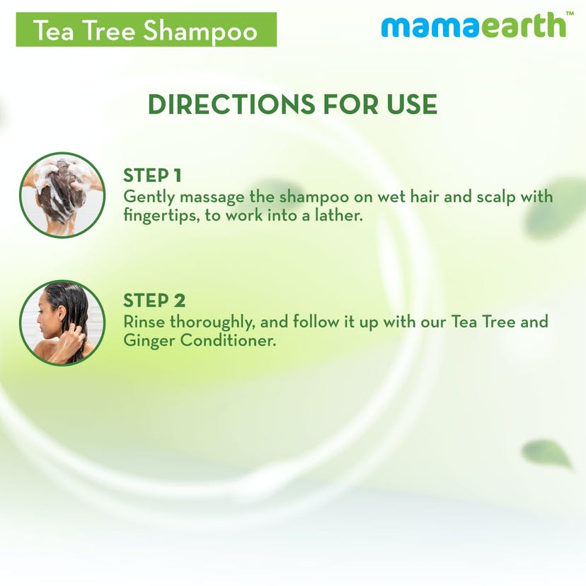 Mamaearth Tea Tree Shampoo for Dandruff Free Hair (250mL) - Image 8