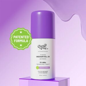 Chemist At Play – 5% AHAs + Gymnemic Acid + Vitamin C Tri – Active Underarm Roll On (Aqua Fragrance )(40 ml)