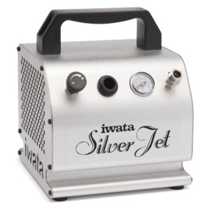 Iwata – Silver Jet Light – Duty Low Pressure Airbrush Compressor For Small Projects