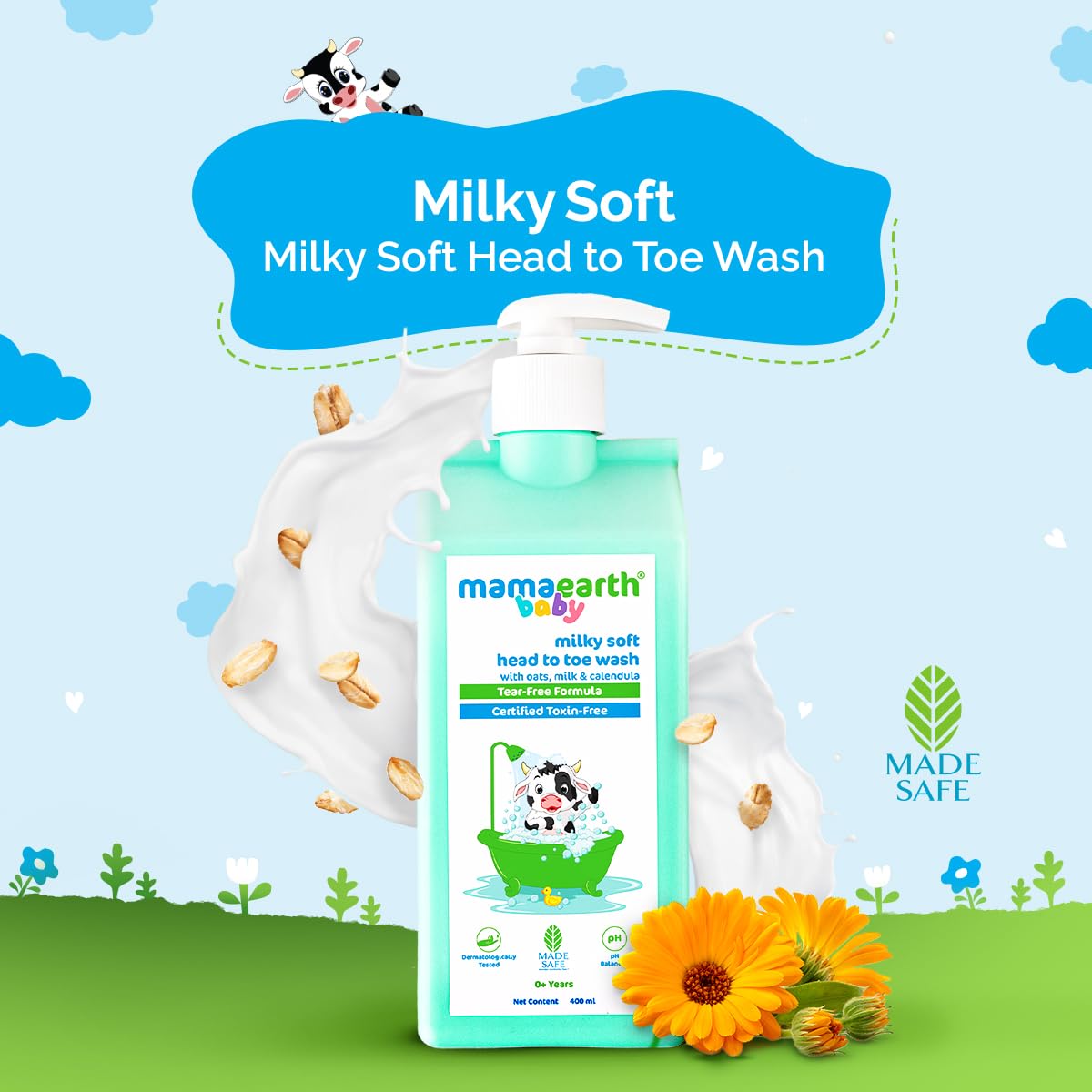 Mamaearth – Milky Soft Head To Toe Wash (400ML) - Image 8