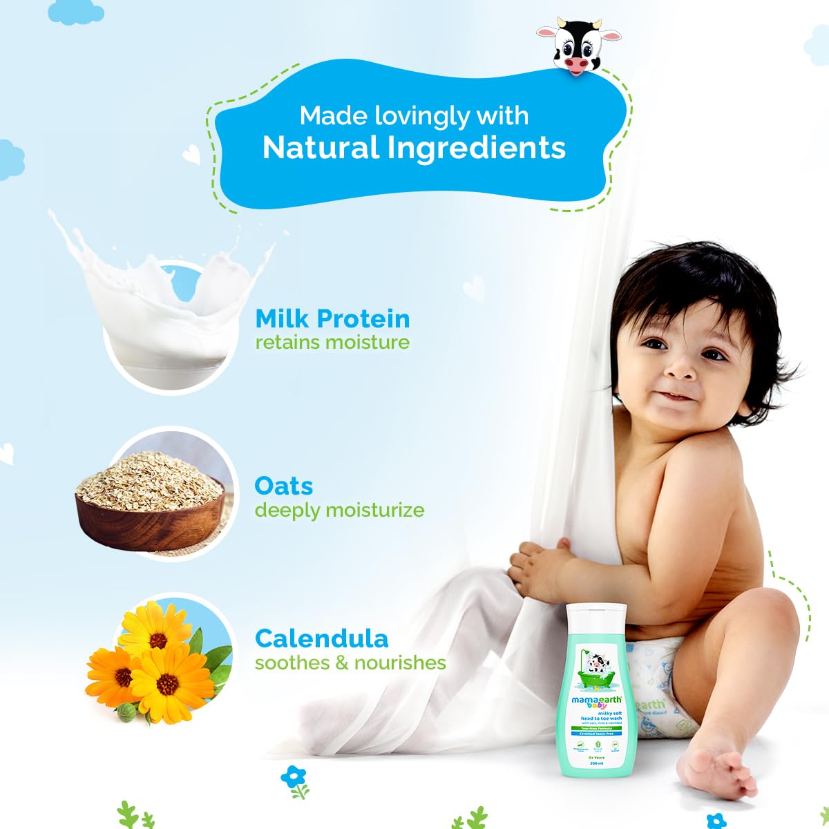 Mamaearth – Milky Soft Head To Toe Wash (400ML) - Image 6