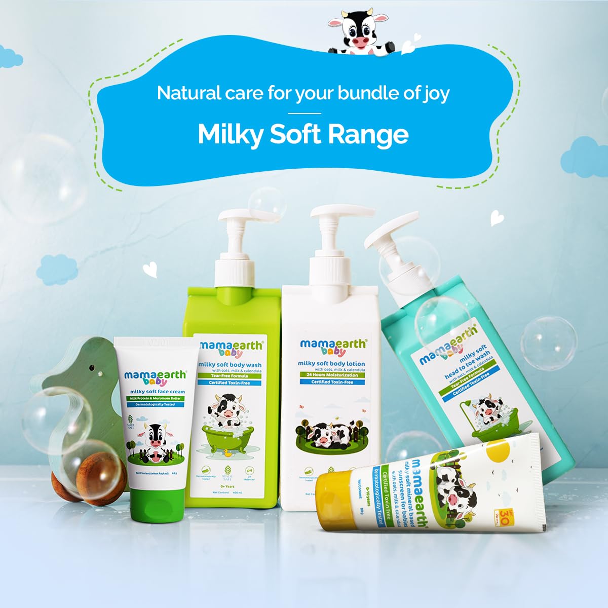 Mamaearth – Milky Soft Head To Toe Wash (400ML) - Image 3