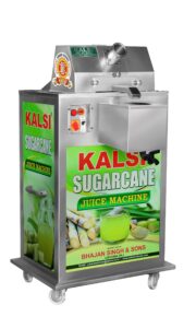 Kalsi sugar cane juice machine fully covered stainless steel body with motor